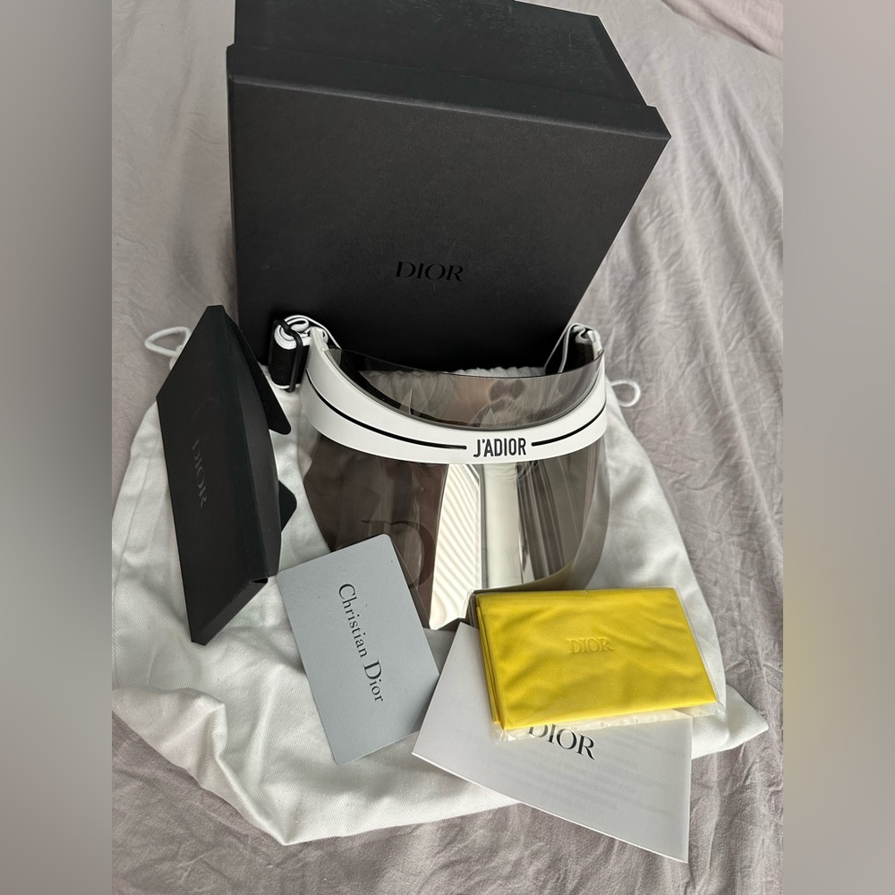 Dior J'Adior White and Black Visor